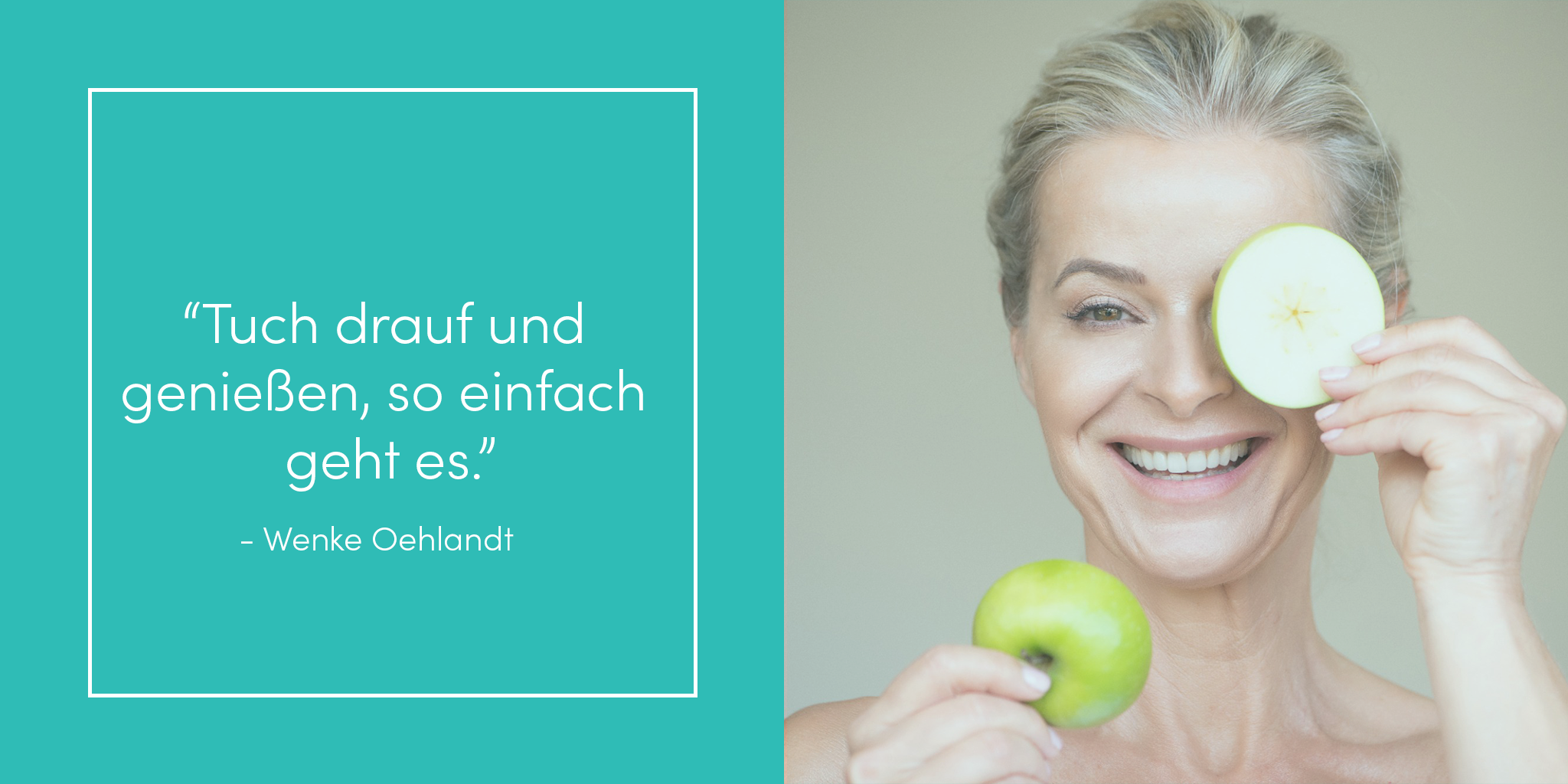 WENKE OEHLANDT, VIZE MISS GERMANY 50+, VERRÄT BEAUTY-TIPPS MIT DER NEOBÖMI APFELSTAMMZELLEN MASKE